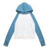 Trendy Contrast Design Hoodie