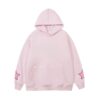 Star Creative Design Hip-Hop Hoodie – Pink